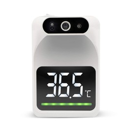 PerfectPrime TM118, Wall Mounted Forehead/Hand Body Mode Accurate Digital Fever Temperature Non-Contact Infrared IR Thermometer 99.5°F / 37.5°C Alarm