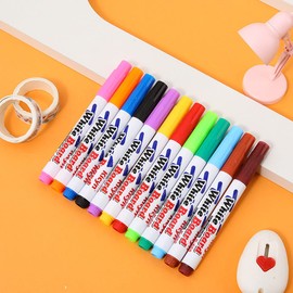 YUTOU 12 Colour Magic Water Painting Pen Colour Water Doodle Pens Water Painting Pen Floating Pen Doodle Water Floating Marker Erasable Floating Pen in Watercolours for Children