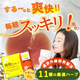 爽快スルーハーブティー レモンティー ティーバック30包 お茶 11種の厳選ハーブ