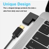 SELIACR USB C 90 Degree Adapter (Pack of 3), USBC
