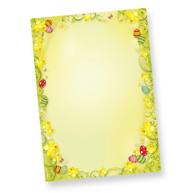 Easter Writing Paper Set Double Sided 25 Sets Without Window)