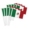 Pack of 25 Mexico Handheld Flag, Mexican Decor Hand Held
