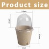EBaokuup EBaokuup 20pcs Biodegradable Pots with Humidity Dome,3" Plant Nursery