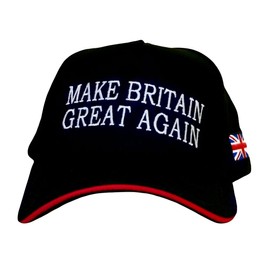 Make Britain Great Again Cap British Patriotic Baseball Cap Embroidered Union Jack Flag MBGA Red, Navy Blue, Light Blue, White, Black Political Pride Statement Adjustable Strap Summer Hat Funny Unisex