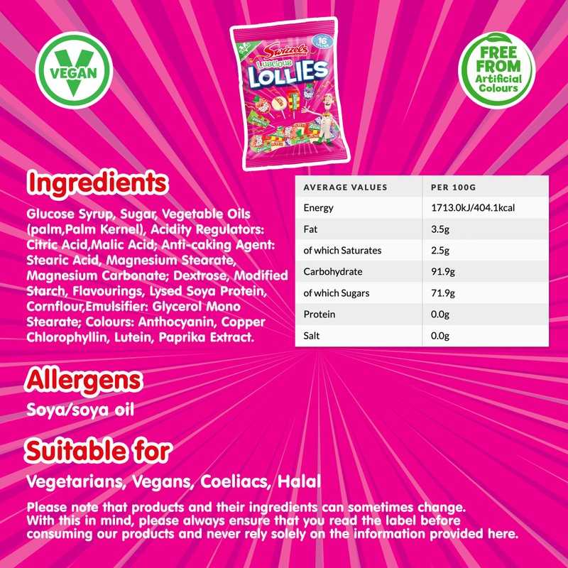 Swizzles Luscious Lollies 354g