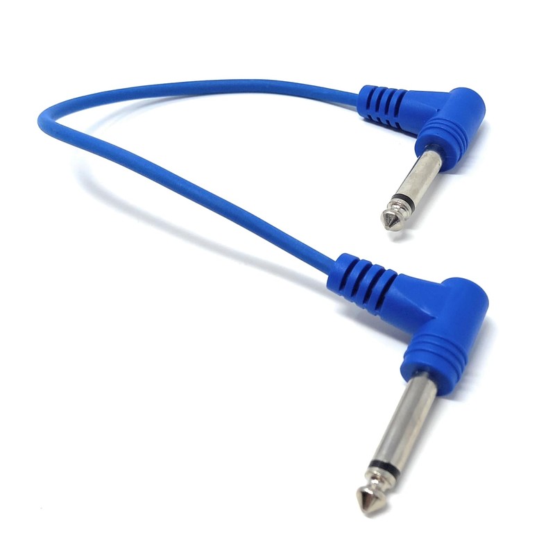 30cm 6.35mm 1/4" TS Mono Jack to Jack Plug Lead