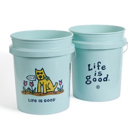 LIFE IS GOOD Rocket's Garden 5 Gallon Bucket, 2 Pack, BPA-Free
