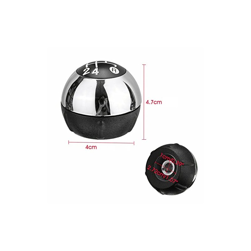 car passion Complete Gear Knob Compatible with Fiat 500 5