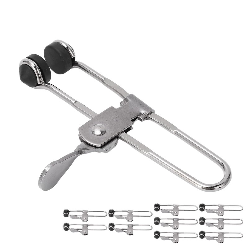 10PCS Lever Action Grid Clamp Stainless Steel for Ceiling Installation,