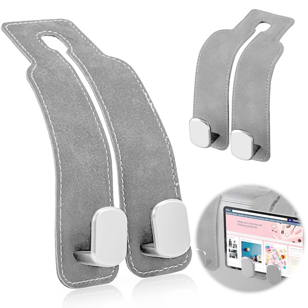 lisetar Car Seat Back Hooks,Car Hooks for Headrest, Headrest Hooks