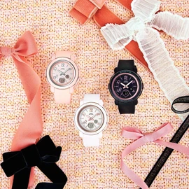 bga-290ra ribbon, multicolor (pink / beige)