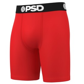 PSD Mens Boxer Briefs - Primary Cotton 6-Pack, 7 Inch Inseam, Moisture-Wicking, Boxer Briefs for Men Pack