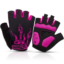 BTNEEU Fingerless Cycling Gloves with Gel Mountain Bike Gloves Half Finger Men Breathable Training Gloves Road Bike Gloves Cycling Gloves MTB Gloves for Men and Women
