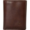 Mancini Boulder Leather RFID Secure Trifold Wallet, Brown