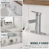 Greenspring Chrome Bathroom Faucets, Single Handle Bathroom Faucet 1 Hole