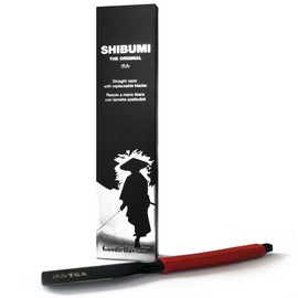 The Goodfellas' Smile SHIBUMI Straight Razor Japanese Style Shavette, Black