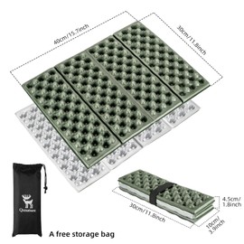 Qunature Camping Mat Egg Nest Cushion Outdoor Portable and Foldable Ultralight Thick Picnic Mat for Hiking, Camping and Fishing Breathable and Sleeping Mat 40 x 30 x 2 cm