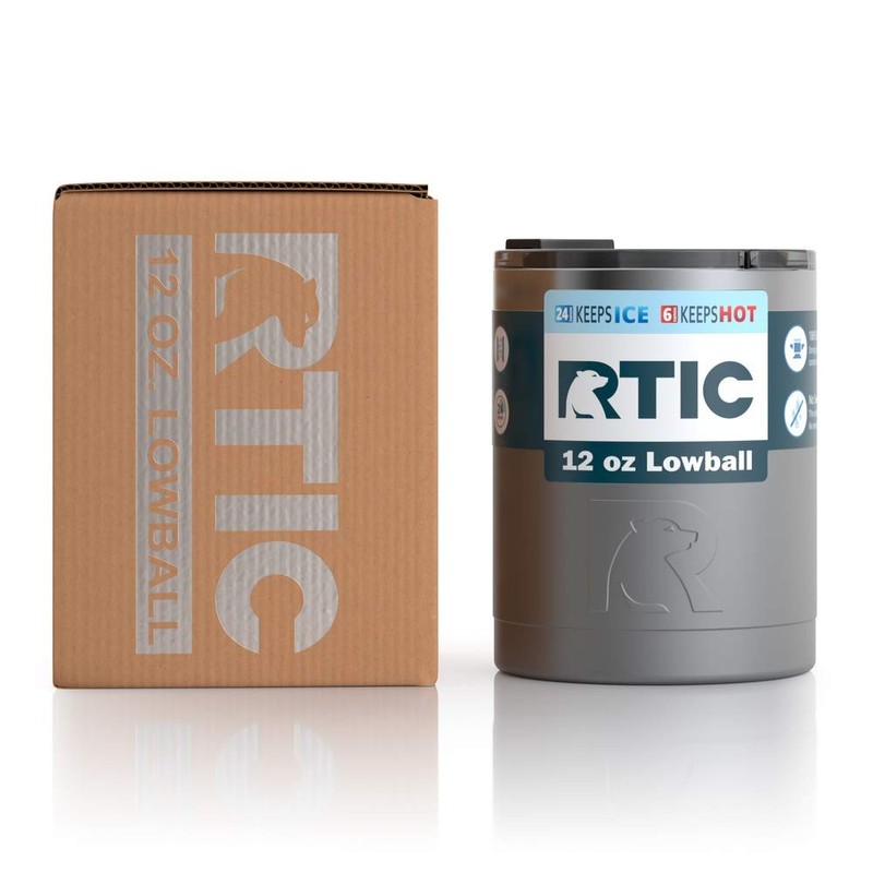RTIC 12oz Lowball Tumbler Vacuum Insulated (Graphite)