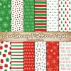 Whaline 60Pcs Merry Christmas Pattern Paper HOHOHO Scrapbook Specialty Paper