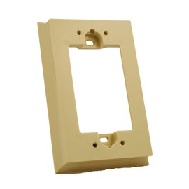 Leviton 6197-I Shallow Wallbox Extender for Decora/GFCI Device, Ivory