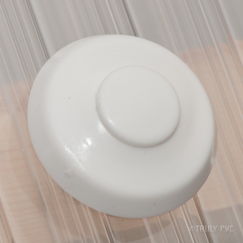 10 x Brown 25mm Thick Polycarbonate Sheet Fixing Buttons to