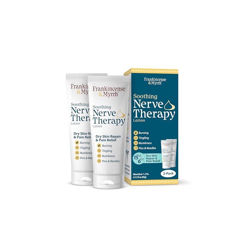 FRANKINCENSE & MYRRH Nerve Therapy Lotion, Diabetic Neuropathy, 3 oz