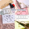 Set of 10 Stainless Steel Rings Card Ring Key Holder