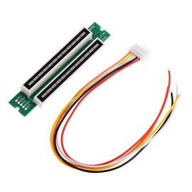ARCELI Mini Dual 12 Level Indicator VU Meter Stereo Amplifier Board Adjustable Light Speed Board Module with AGC Mode Assemed