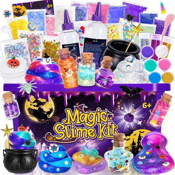 Highttoy Luminous Slime Make Yourself Set, Wizard DIY Slime Set