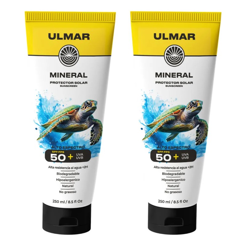 Pack Protector Solar Mineral Ulmar Fps50 Familiar 250ml 2pzs