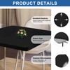 NALVXIN, 2 Packs, Fitted Tablecloth Black Card Elastic Spandex Table