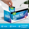 Large Alcohol Wipes Individually Wrapped - 100 Sterile Alcohol Prep