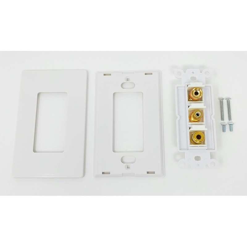RiteAV - 1 Port RCA White 2 Port Banana Speaker