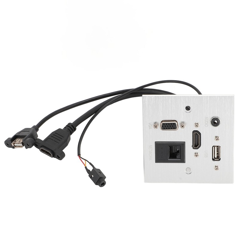 Multimedia Socket Aluminum Alloy USB HD VGA 3.5MM Sound RJ45