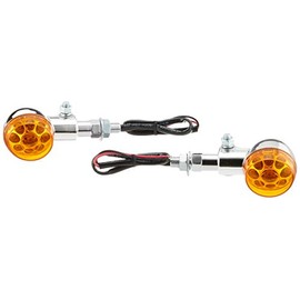 Bike Parts Center 313806 LED Turn Signal, Revolver Type, Left and Right Set, General Purpose, Orange