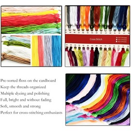 YEESAM ART Cross Stitch Kits, Elephants Snow Mountain 14CT Counted Easy Embroidery Set White Canvas DMC Fabric DIY Handmade Needlework kit (14ct Unprinted)