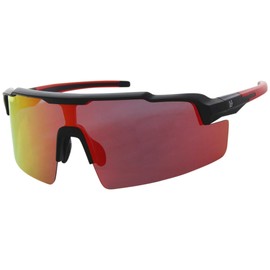 Northern Country TR-8005 BK/RD Sunglasses Unisex Driving Fishing Marine Sports High Contrast Lens Japan Fit One Size Fits All