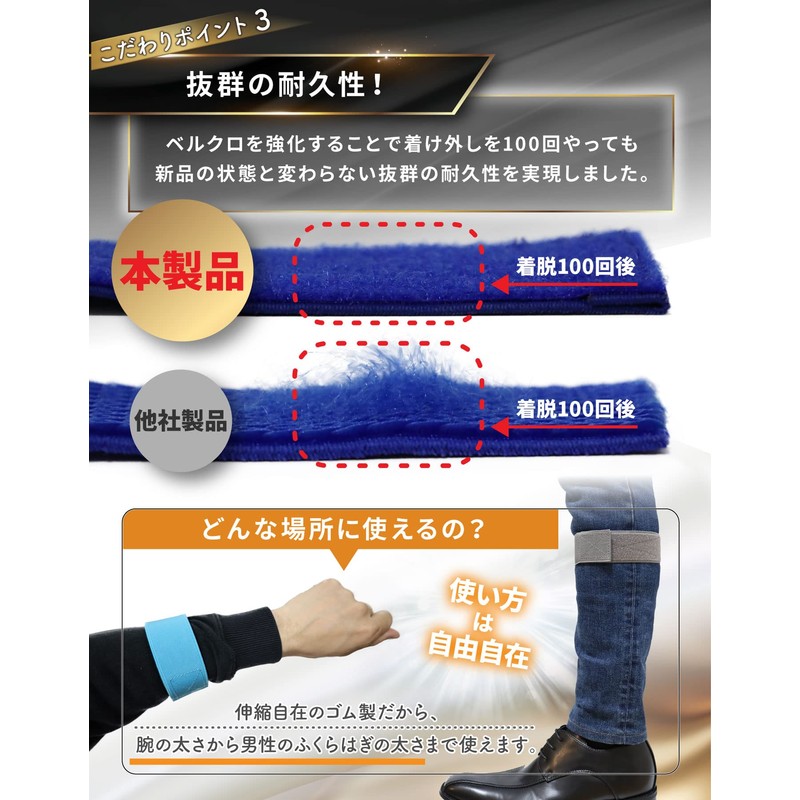 Wal Base Hemming Band, 16 Color Lineup & Secure Hold