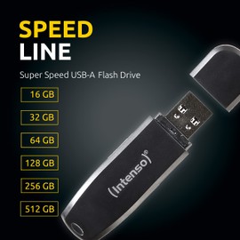 Intenso Speed Line 512 GB Memory Stick USB 3.2 Gen 1x1 Black