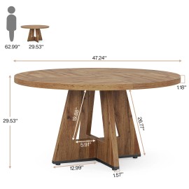 31.5" Square Dining Table for Small Space, 4-Person Compact Kitchen Table for Apartment & Cafe Style Dining, Rustic Brownsize: 31.5"D x 31.5"W x 29.53"H, color: Walnut Brown