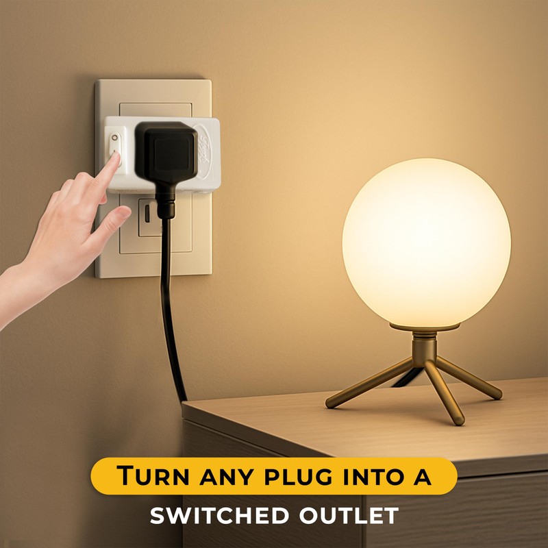 Touch & Glow - 2 Prong Outlet Switch - Single