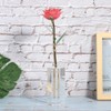 ZJchao Square Shaped Acrylic Rose Display Stand, Single Real Rose