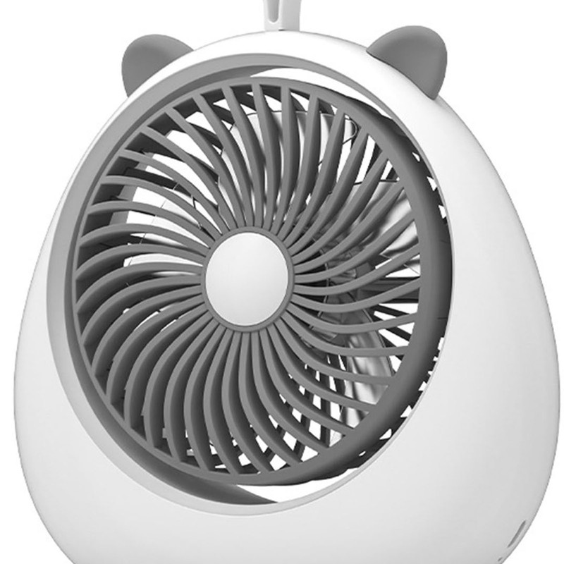 Cat Ear Desk Fan for Student Two Levels Adjustable Large