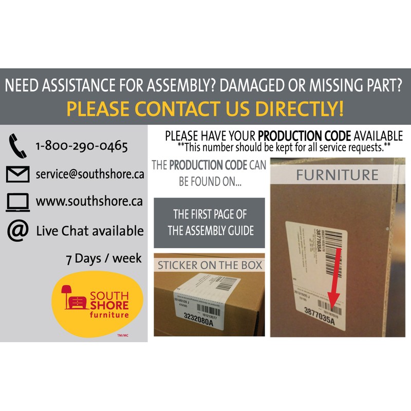 South Shore headboard, Twin, White