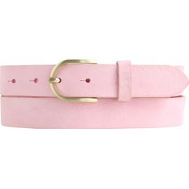 BELTINGER Women's Belt Made of Soft Full Cowhide Leather Vintage Look 3 cm Leather Belt for Women 30 mm Narrow Belt Used Look with Gold Belt Buckle, Fuchsia Gold
