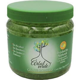 Gel fijador de cabello a base de Romero y Sábila Árbol Verde® para combatir la caída del cabello.