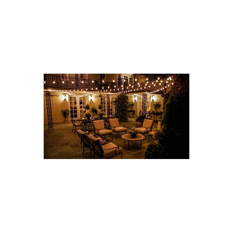 25 Pack Clear G40 Globe Light Bulbs for Patio String