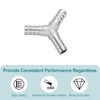 sourcing map 1/2" Y Shape Hose Barb Pipe Fitting, 304