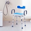 VEVOR Swivel Shower Chair 360 Degree, Adjustable Shower Seat with