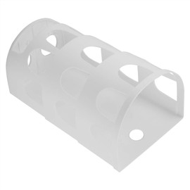 Beufee 2Pcs Wall Mount Plastic Bag Holder, Rubbish Bags Dispenser Reuse Grocery Bag Dispenser Hanging Storage Bag Organizer for Kitchen Wall(White)